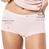 image:imagePapinelle Womens Emily Boy Short Sleep Briefs  Breathable Full Coverage Organic Cotton with Soft Elastic WaistbandPapinelle Pink