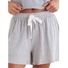 image:imagePapinelle Womens Jada Organic Cotton Boxer Shorts  Soft Loungewear amp Sleepwear Elastic amp Drawcord WaistGrey