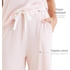 image:imagePapinelle Womens Jada Organic Cotton Wide Leg Pants  Soft Loose Fit Bottoms with Elastic Waistband Loungewear amp SleepwearPapinelle Pink