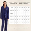 image:imagePapinelle Womens Kate Modal Full Length PJ Set  TENCEL Modal by Lenzing Soft Breathable ButtonUp Top amp Drawstring PantsNavy