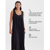 image:imagePapinelle Womens Kate Modal Maxi Nightie  TENCEL Modal by Lenzing Smooth amp Breathable Sleeveless Nightgown with PocketsBlack
