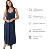 image:imagePapinelle Womens Kate Modal Maxi Nightie  TENCEL Modal by Lenzing Smooth amp Breathable Sleeveless Nightgown with PocketsNavy Melange