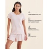 image:imagePapinelle Womens Lightweight Jada Cotton Pajama Tee  Stretchy Soft Organic Cotton Loungewear amp SleepwearPapinelle Pink