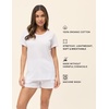 image:imagePapinelle Womens Lightweight Jada Cotton Pajama Tee  Stretchy Soft Organic Cotton Loungewear amp SleepwearWhite