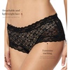image:imagePapinelle Womens Lulu Lace Boyshorts  Soft Breathable Sheer Lace LowWaist UnderwearBlack