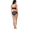 image:imagePapinelle Womens Lulu Lace Bralette  Breathable Lightweight Wireless Lingerie Top with Comfortable Soft CupsBlack
