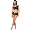 image:imagePapinelle Womens Lulu Lace Bralette  Breathable Lightweight Wireless Lingerie Top with Comfortable Soft CupsBlack