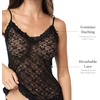 image:imagePapinelle Womens Lulu Lace Cami  Soft Stretchy amp Breathable Lingerie Top with Comfortable Spaghetti StrapsBlack