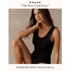 image:imagePapinelle Womens Milla Cotton Tank Top  Shelf Bra Lining Light Support Soft RibKnit Loungewear amp SleepwearBlack