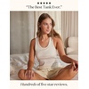 image:imagePapinelle Womens Milla Cotton Tank Top  Shelf Bra Lining Light Support Soft RibKnit Loungewear amp SleepwearLatte