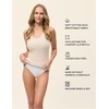 image:imagePapinelle Womens Milla Cotton Tank Top  Shelf Bra Lining Light Support Soft RibKnit Loungewear amp SleepwearLatte