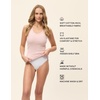 image:imagePapinelle Womens Milla Cotton Tank Top  Shelf Bra Lining Light Support Soft RibKnit Loungewear amp SleepwearPapinelle Pink Dusty