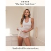 image:imagePapinelle Womens Milla Cotton Tank Top  Shelf Bra Lining Light Support Soft RibKnit Loungewear amp SleepwearWhite