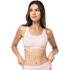 image:imagePapinelle Womens Emily Sleep Bralette  Soft Breathable Cotton Comfort Bra Top with Gentle SupportPapinelle Pink