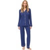 image:imagePapinelle Womens Kate Modal Full Length PJ Set  TENCEL Modal by Lenzing Soft Breathable ButtonUp Top amp Drawstring PantsNavy