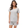 image:imagePapinelle Womens Lightweight Jada Cotton Pajama Tee  Stretchy Soft Organic Cotton Loungewear amp SleepwearGrey Marl