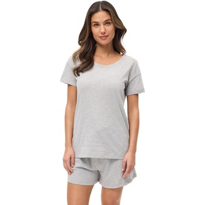 image:imagePapinelle Womens Lightweight Jada Cotton Pajama Tee  Stretchy Soft Organic Cotton Loungewear amp SleepwearGrey Marl