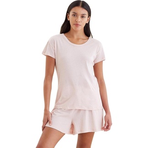 image:imagePapinelle Womens Lightweight Jada Cotton Pajama Tee  Stretchy Soft Organic Cotton Loungewear amp SleepwearPapinelle Pink