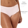 image:imagePapinelle Womens Emily MidRise Hipster Brief  Breathable Full Coverage Organic Cotton Underwear with Elastic WaistbandPapinelle Pink