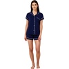 image:imagePapinelle Womens Kate Modal Boxer PJ Set  TENCEL Modal by Lenzing Lightweight Breathable Sleepwear with Elastic Waist Navy Medium