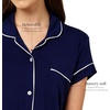 image:imagePapinelle Womens Kate Modal Boxer PJ Set  TENCEL Modal by Lenzing Lightweight Breathable Sleepwear with Elastic Waist Navy Medium